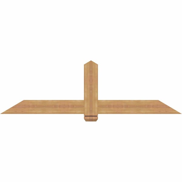 Ekena Millwork Eugene Smooth Timber Gable Bracket, Western Red Cedar, 72"W x 21"H x 1 1/2"D x 5 1/2"F, 7/12 Pitch GBW072X21X0206EUG00SWR - main